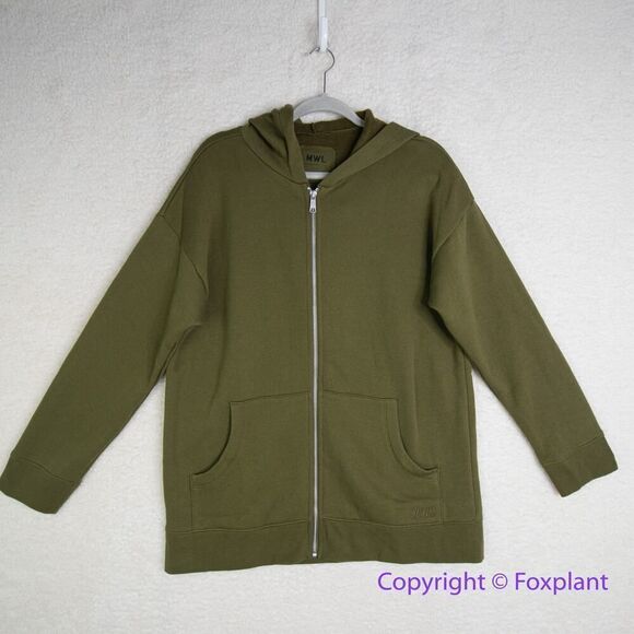 New! Madewell MWL Betterterry Full-Zip Long‎ Hoodie Sweatshirt, size S - Picture 5 of 16